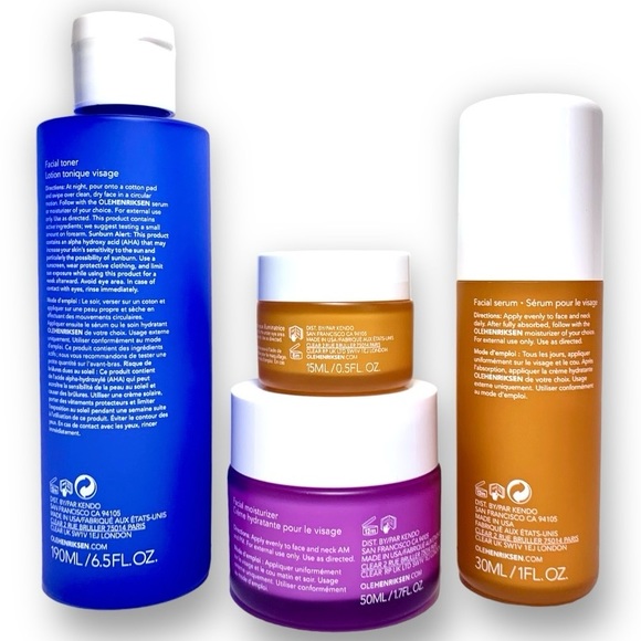 *NIB* Ole Henriksen—4 pc Full Size Glow Cycle Bundle—with Bonus Spa Headband - Picture 4 of 8